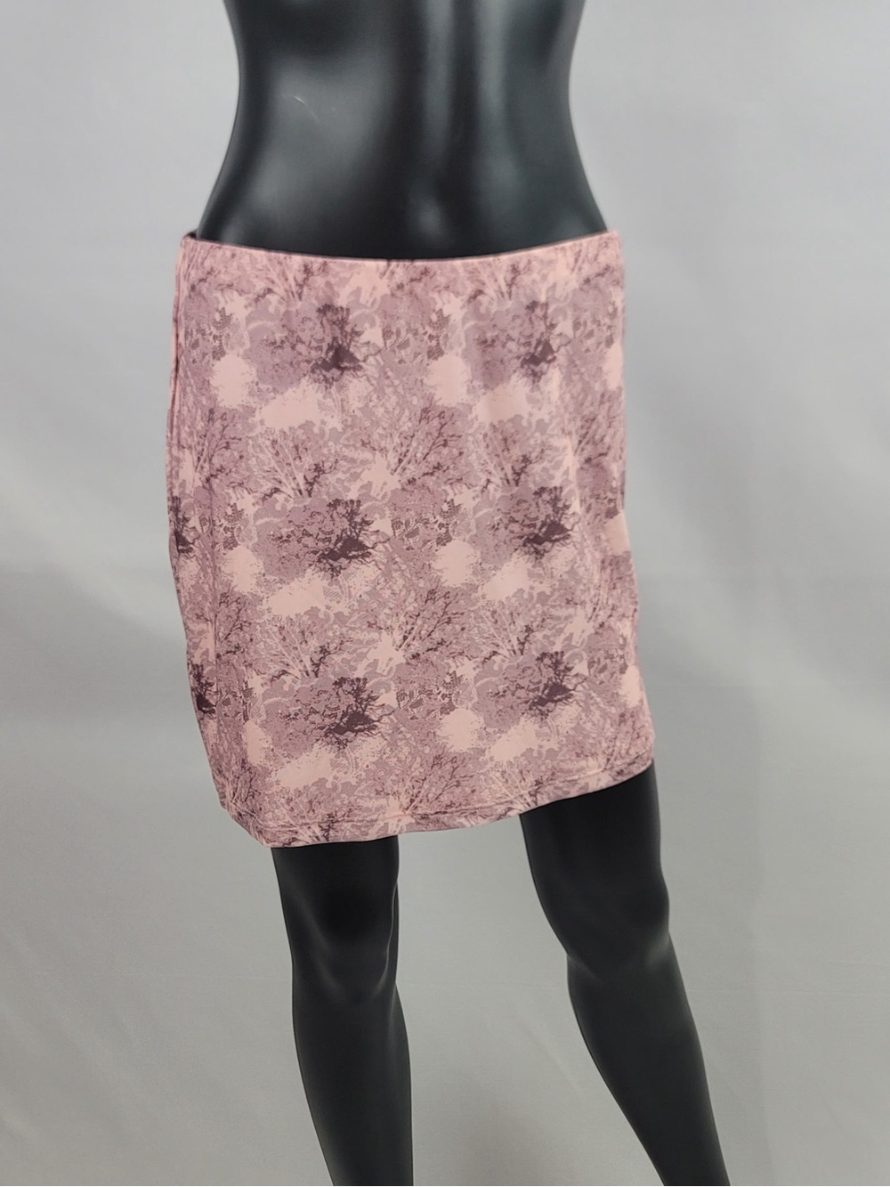 NWT!! Large Women's Pink Floral Print Mini Skirt